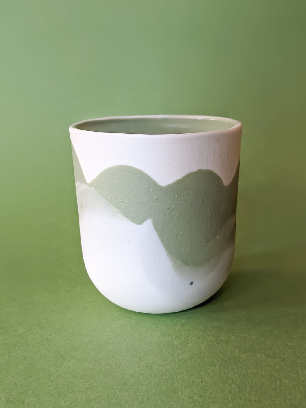 Tasse à café . VERT . BOREALE